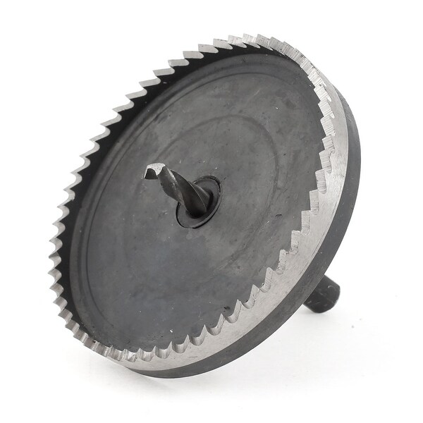 Unique Bargains 1.1cmm Triangle Shank HSS 80mm Diameter Metal Hole Saw Bit