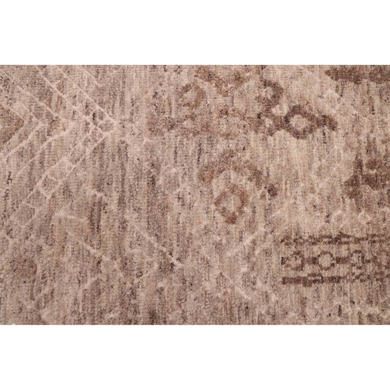 ECARPETGALLERY Hand-knotted Tangier Tan Wool Rug - 5'6 x 8'4
