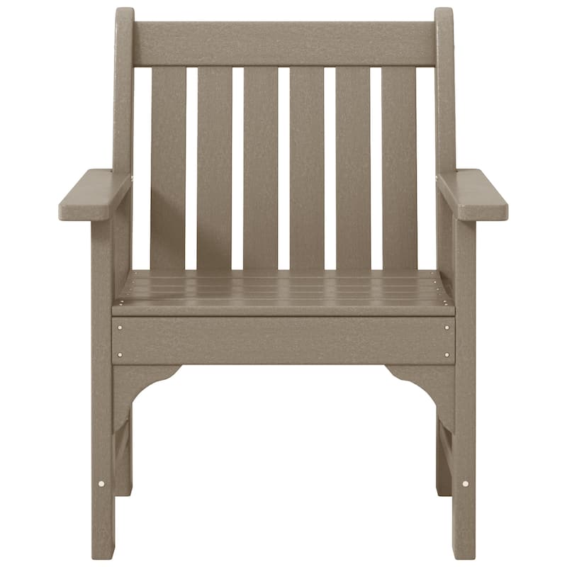 Polytrends Laguna Outdoor Patio Garden Arm Chair Set with Side Table