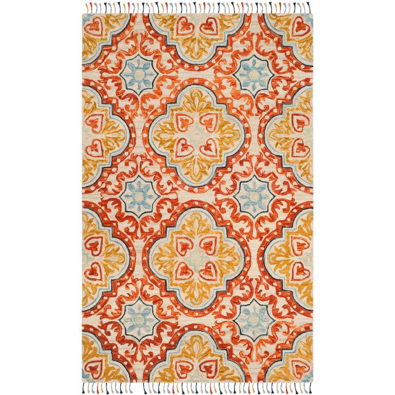 SAFAVIEH Handmade Aspen Misao Boho Tassel Wool Rug
