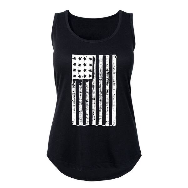 Shop American Flag White Distr Patriotic Memorial Day Ladies Plus Size Tank Free Shipping On Orders Over 45 Overstock 21219705
