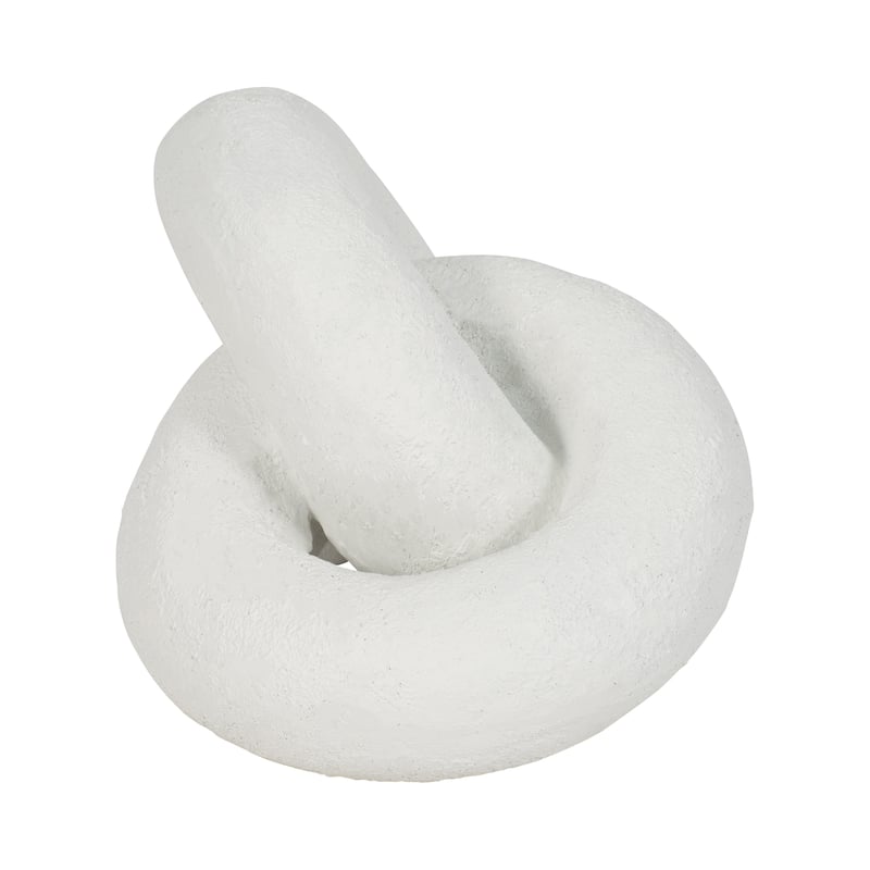 Sagebrook Home 9" Resin Knot Decor, Solid Color