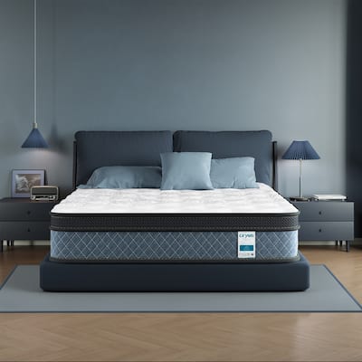 14-inch Medium Firm Gel Memory Foam Mattress with Pocket Spring Hybrid Mattress
