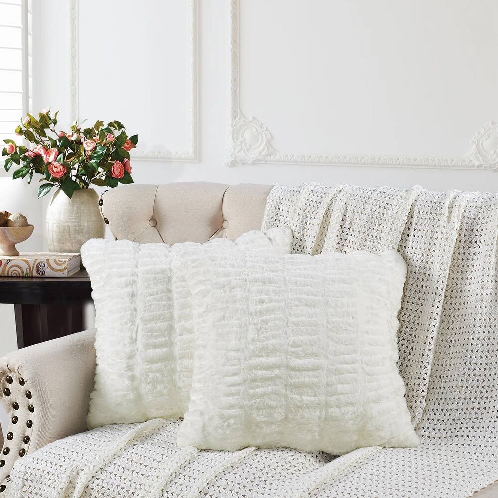 Serenta Shar Pei FauxFur 2 Piece Pillow Shell Set, NO INSERT