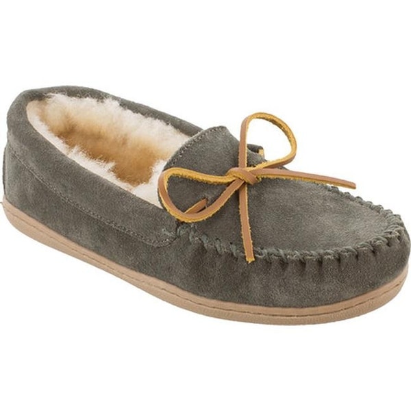 women's hard sole moccasin slippers