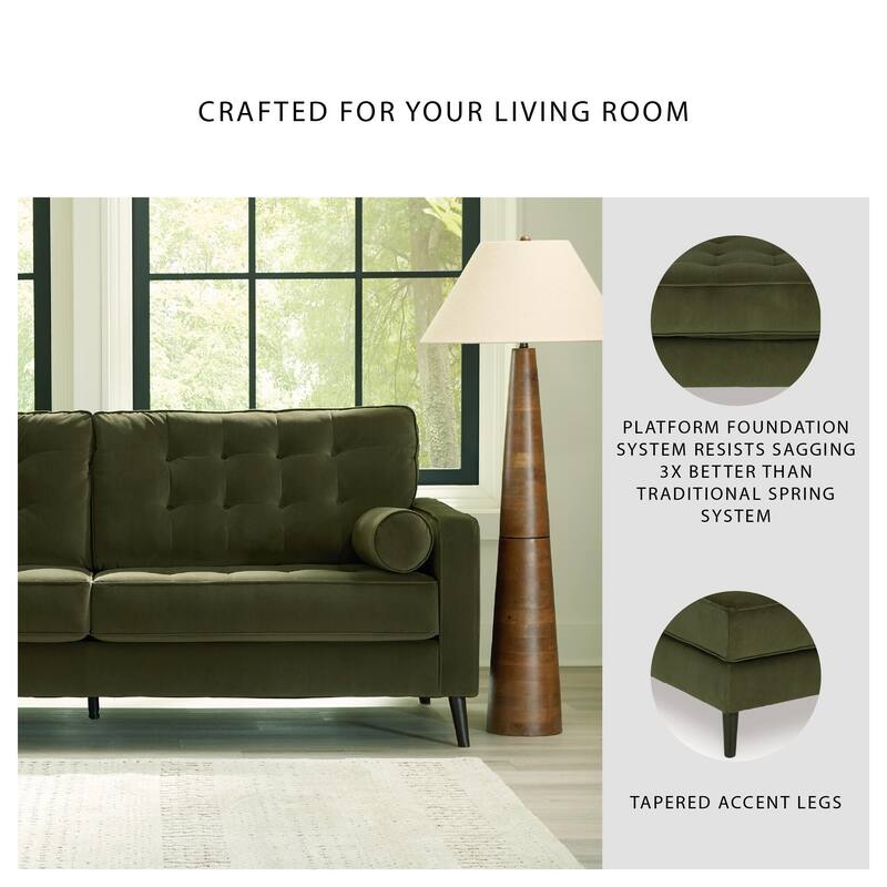 Signature Design by Ashley Reveon Lakes Green Sofa - 87" W x 38" D x 38" H