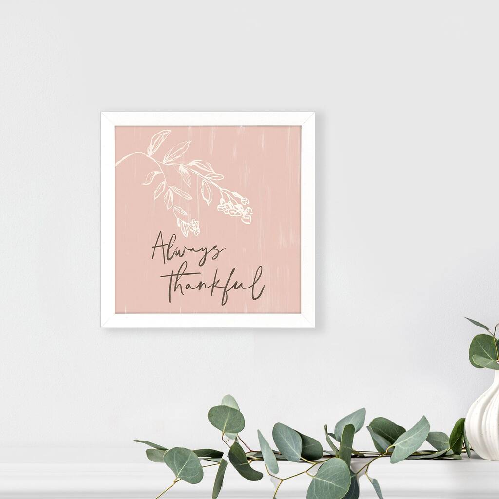 Paragon Always Thankful Framed Art