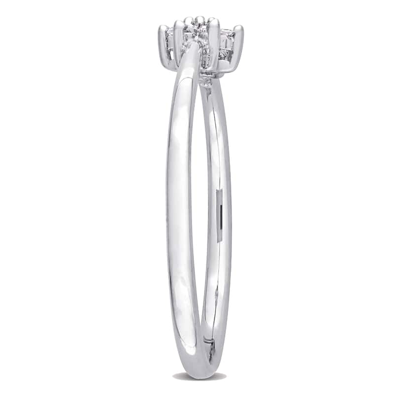 Miadora Diamond Accent Promise Ring in Sterling Silver