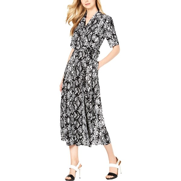 calvin klein snake print dress