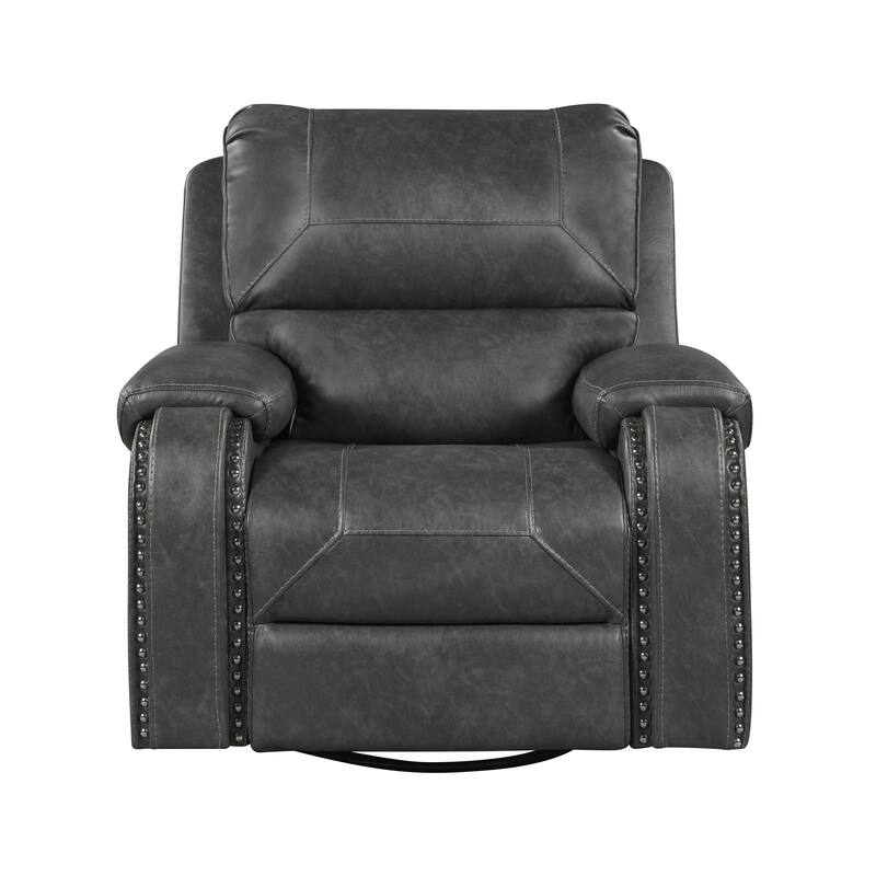 Ashton Faux Leather 3-Piece Manual Reclining Living Room Sofa Set