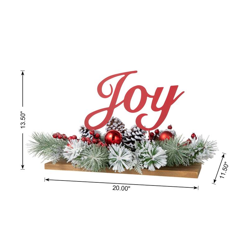 Glitzhome Thankful Metal Sign Floral Center Piece Fall Harvest Thanksgiving Table Decor