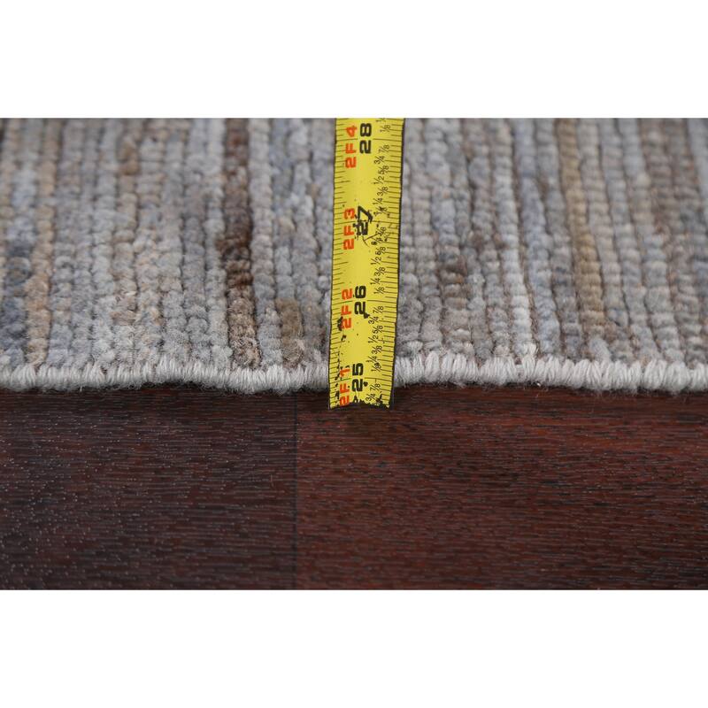 Geometric Checkered Gabbeh Kashkoli Wool Area Rug Hand-knotted Carpet - 3'0" x 4'6"