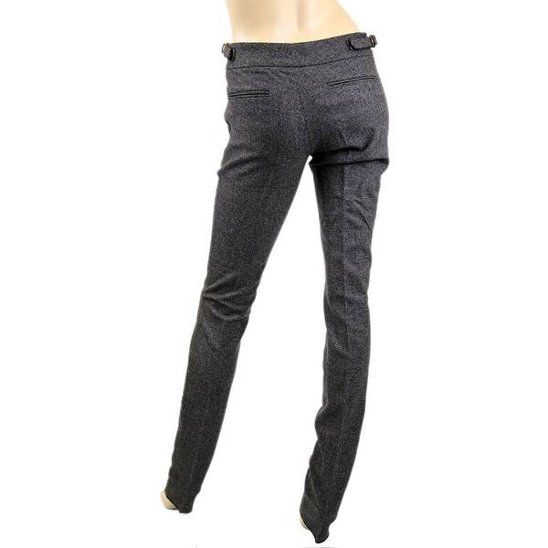 Shop Gucci Women S Brown Wool Elastane With Buckle Belt Strap Dress Pant 186422 Overstock 25455616