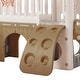 preview thumbnail 10 of 10, 8-1 Toddler Climber and Slide Set,Kids Slide for Toddlers Age 1+, Kids Playground Climber Freestanding Slide Playset - Brown