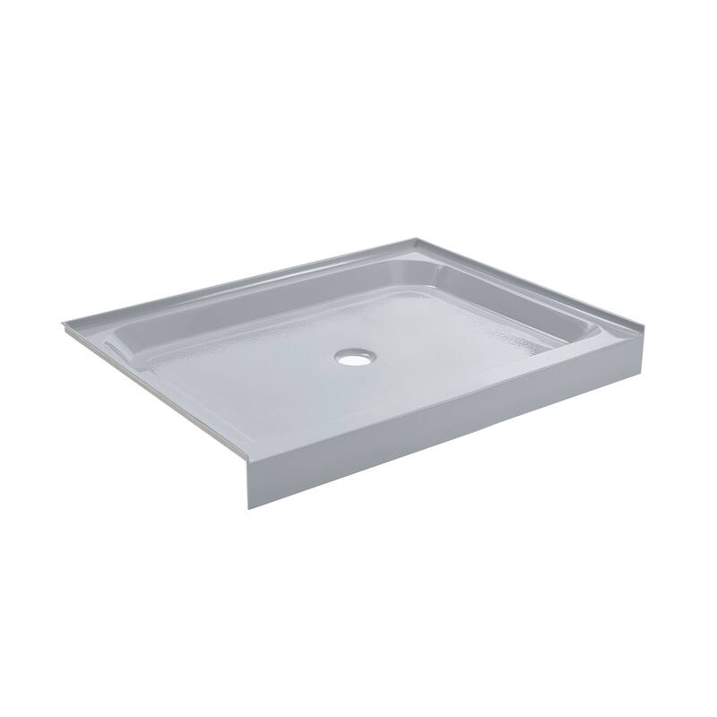 Voltaire 48 x 36 Single-Threshold, Center Drain, Shower Base, Grey