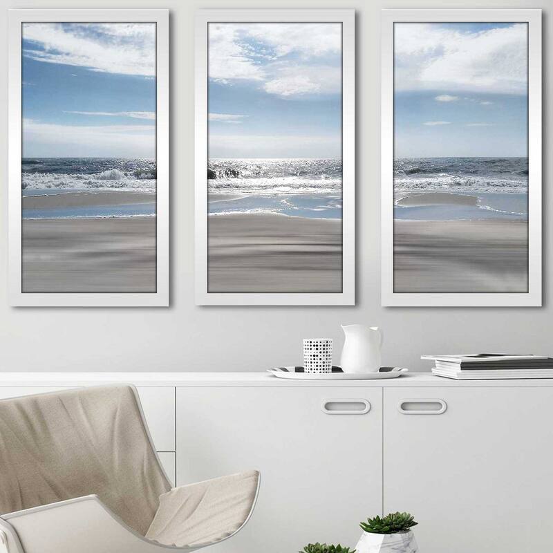 "Beach Bliss" by Ruane Manning 3 Piece Print on Acrylic