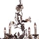 preview thumbnail 4 of 3, Elk Home Cristallo Fiore Deep Rust 29 Inch Wide Chandelier - 29 in. W