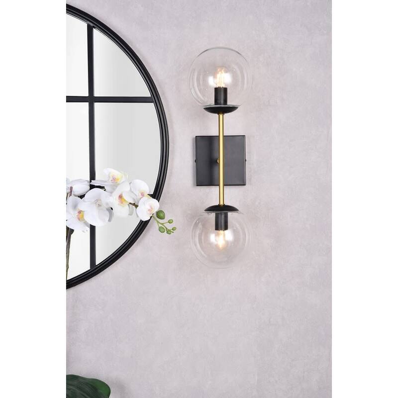 Elegant Lighting LD2357 Neri 2 Light 6" Wide Vanity Light