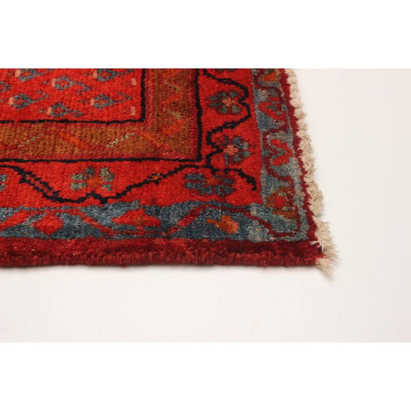 ECARPETGALLERY Hand-knotted Andelz Dark Navy Wool Rug - 2'11 x 10'2