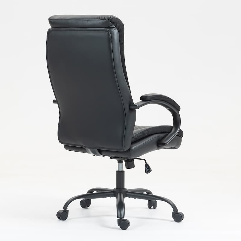 High Back,Skin Friendly Material Office Chair,Castors Move Quietly During Office Hours,Max Capacity 300lbs