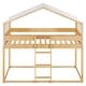 preview thumbnail 9 of 9, Twin Over Twin Size Wooden Bunk Bed with Tent