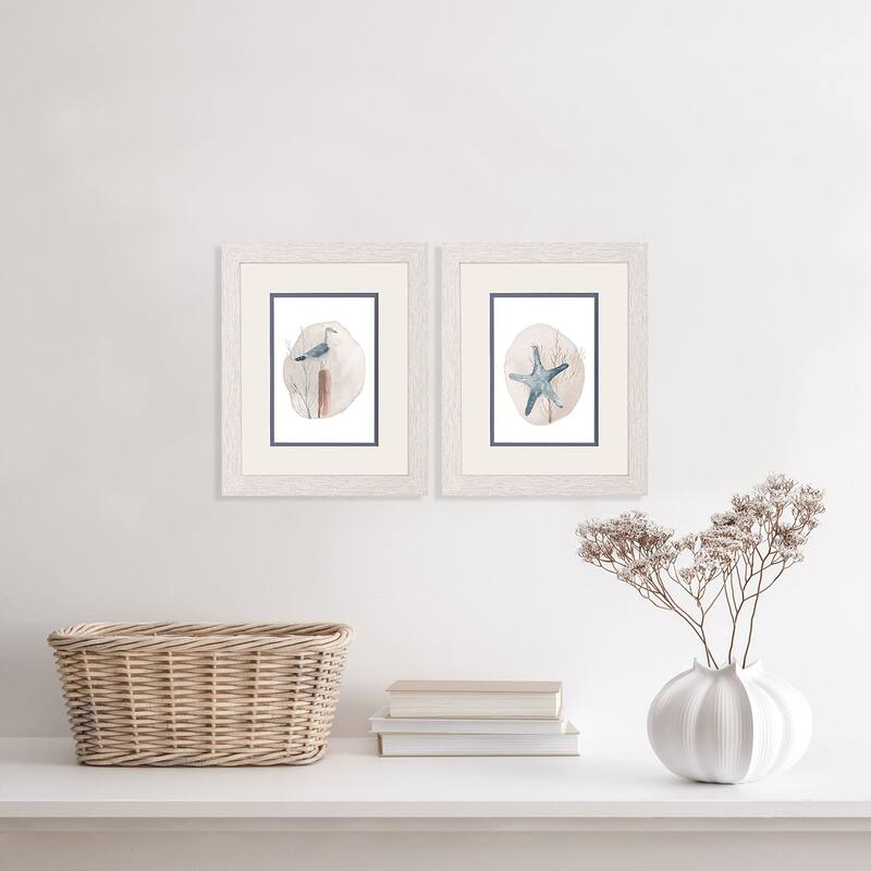 Seaside I S/2 Framed Art Under Glass