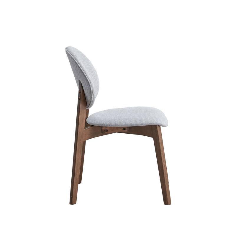 Side Chair (Set of 2) - Light Grey,Walnut
