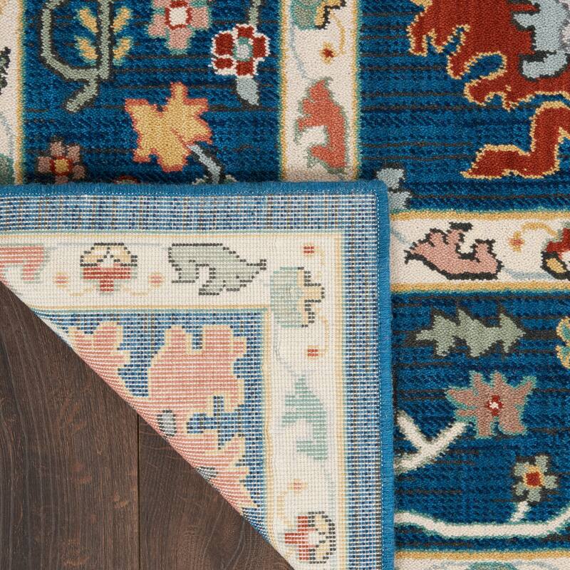 Nourison Parisa Traditional Bordered Floral Area Rug