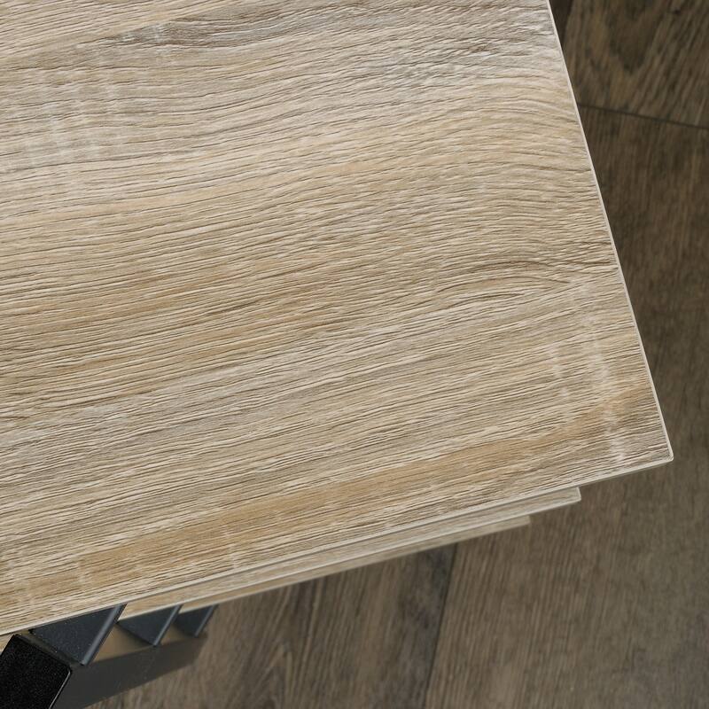 Wood Console with Thick Top Shelves, Brown - 43.70" L x 17.56" W x 23.86" H