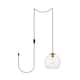 Option Brass and Clear Shade