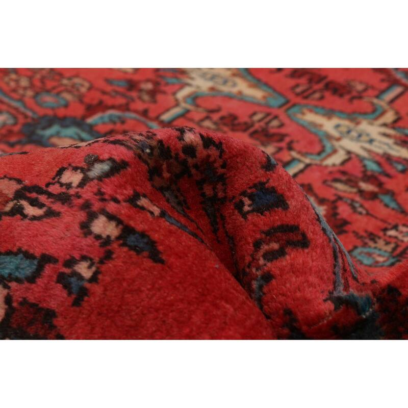 ECARPETGALLERY Hand-knotted Andelz Red Wool Rug - 4'11 x 11'10
