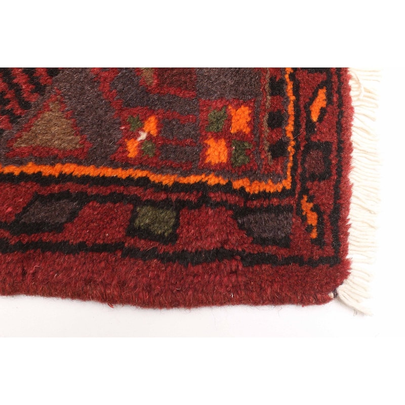 ECARPETGALLERY Hand-knotted Andelz Red Wool Rug - 4'2 x 6'6