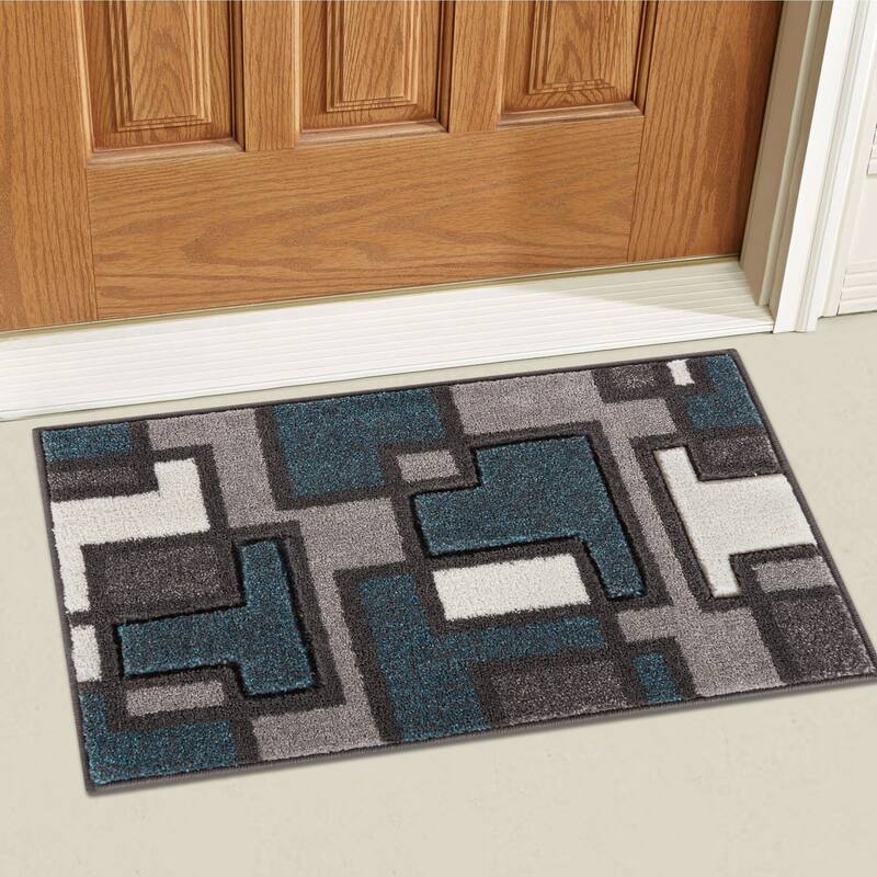 Well Woven Modern Geometric Mat Accent Rug - 2' x 3' - 2' x 3'