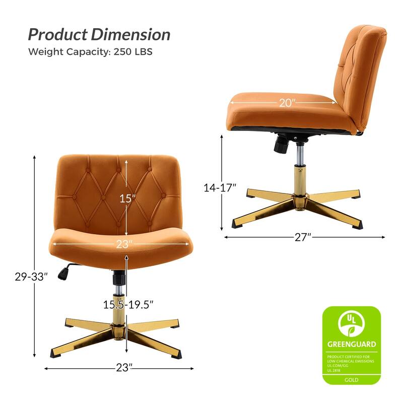 Alfons 360-Degree Swivel & Height Adjustable Task Chair by HULALA HOME