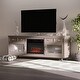 preview thumbnail 1 of 7, HOMCOM 23" Electric Fireplace Insert for Wooden Cabinet with Realistic Log Flames, Adjustable Brightness, 1400W, Black