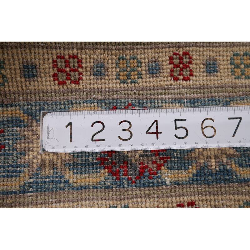 Kazak Accent Rug Handmade Oriental Beige Wool Carpet - 2'8" x 4'2"