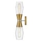 preview thumbnail 5 of 8, Lark 83902 Livie 2 Light 22" Tall Wall Sconce with Clear Glass Shades
