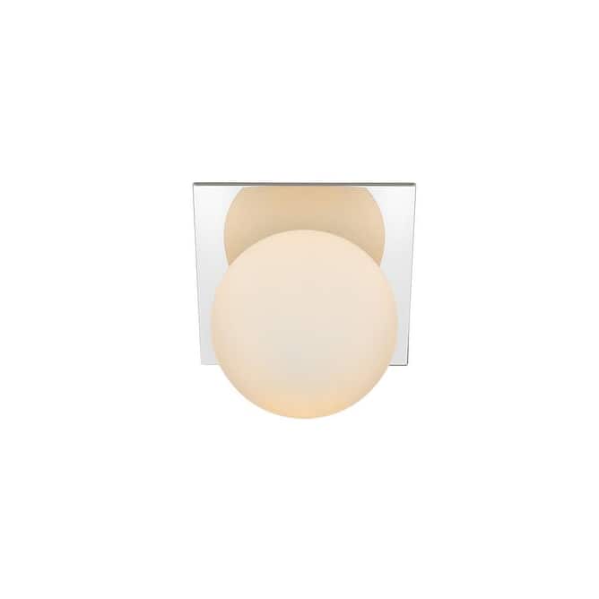 Elegant Lighting LD7304W7 Jillian 8" Tall Bathroom Sconce - Chrome / Frosted White