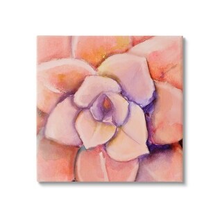 Stupell Pink Flower Petals Painting Canvas Wall Art Design by Patricia ...