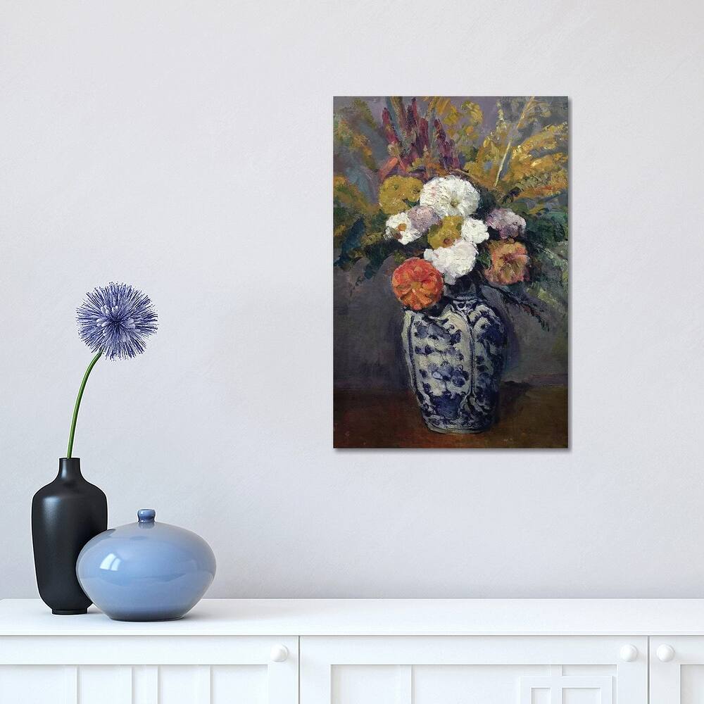 iCanvas "Dahlias, c.1873 " by Paul Cezanne Canvas Print