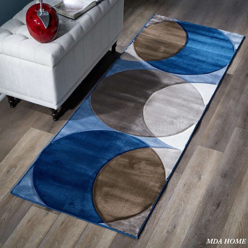 Rhodes Collection Abstract Circle Area Rug