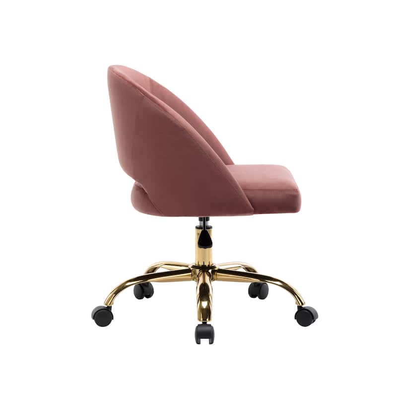 Porthos Home Naiko Velvet Upholstery Swivel Office Chair