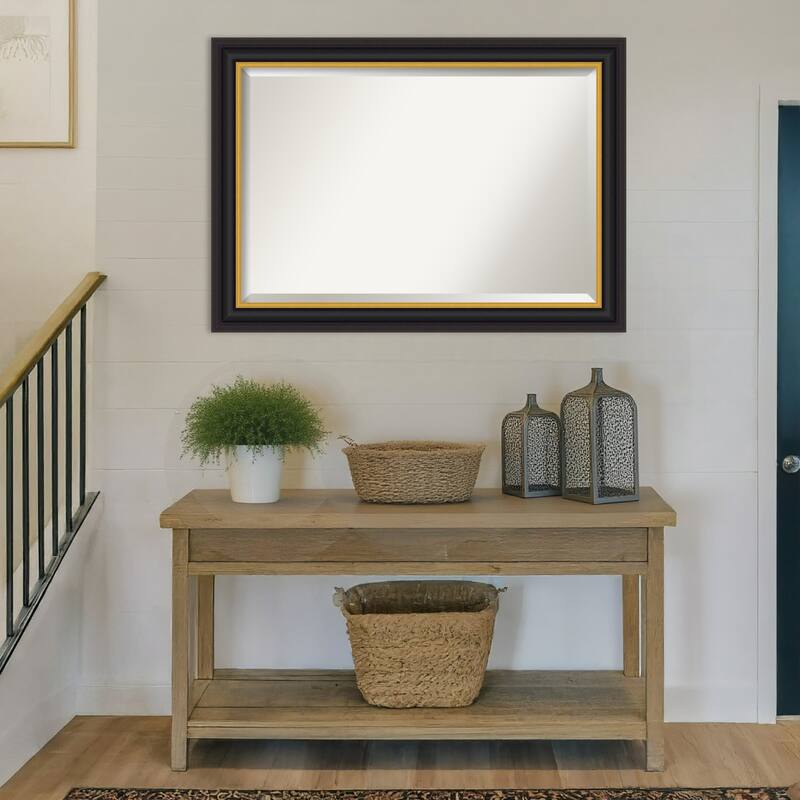 Sierra Beveled Wood Framed Wall Mirror
