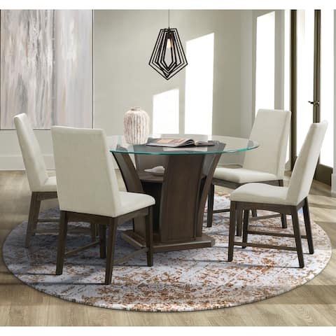 Picket House Furnishings Simms 5PC Round Standard Height Dining Set-Table & Four Chairs