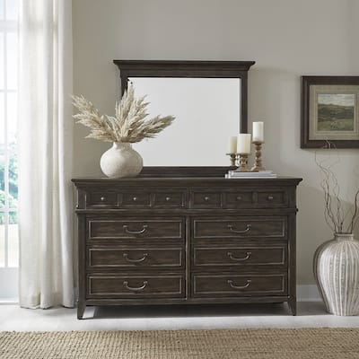 Paradise Valley Saddle Brown 8 Drawer Dresser