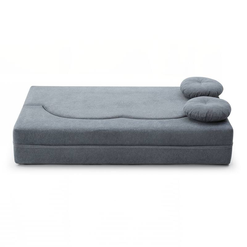 Folding Sofa Bed with Pillow, Sleeper Sofa, Floor & Futon Loveseat Couch