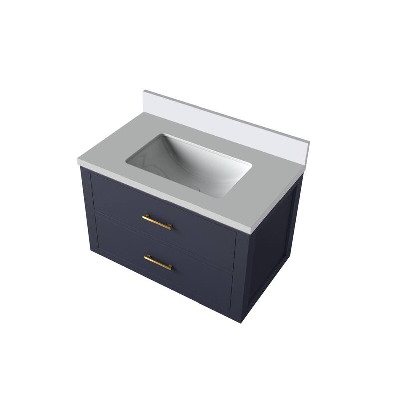 Castor Bath Vanity with Quartz Top and Sink