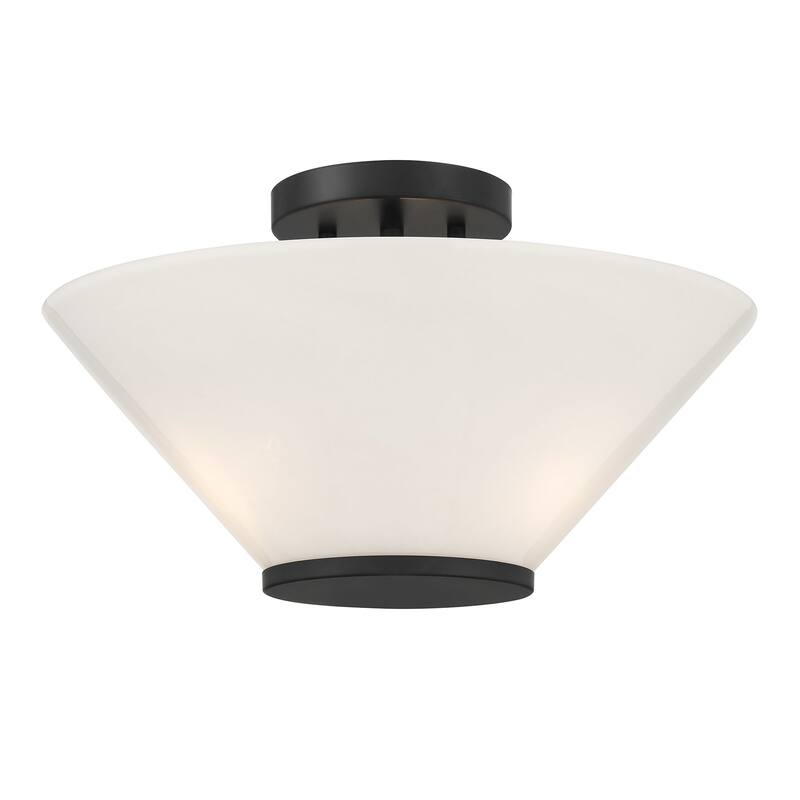 Savoy House 6-4012-3 Blair 3 Light 15" Wide LED Semi-Flush Bowl