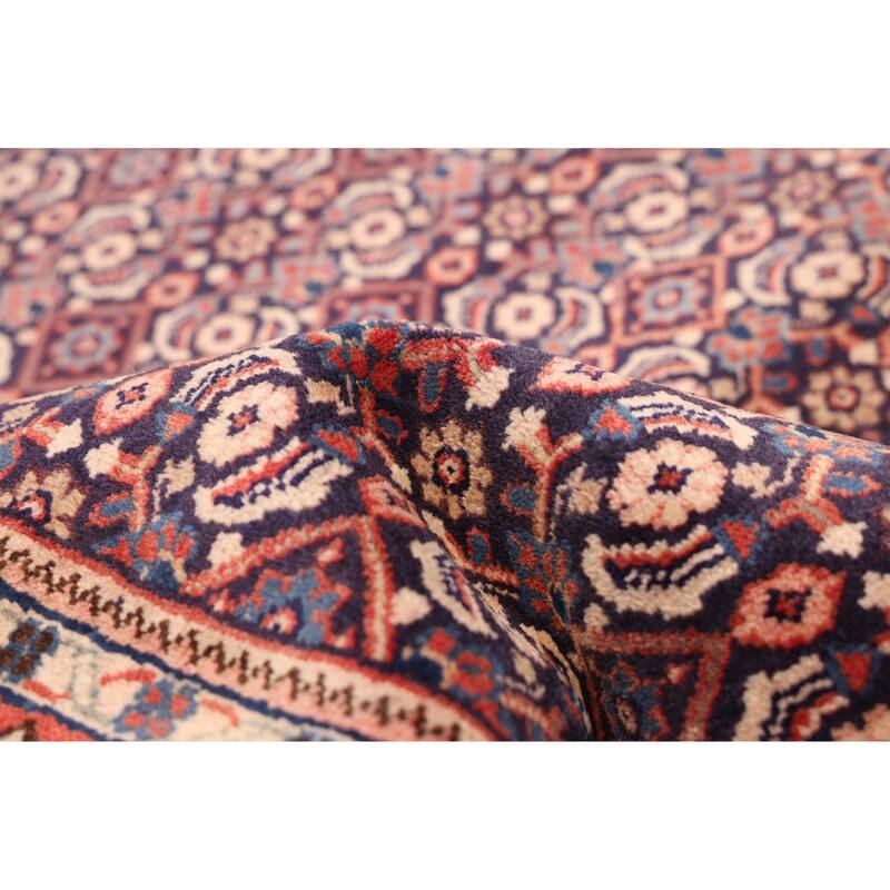 ECARPETGALLERY Hand-knotted Andelz Dark Navy Wool Rug - 3'2 x 9'6