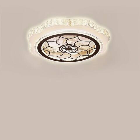 23'' Modern LED Ceiling Fan Flower Shape with Remote